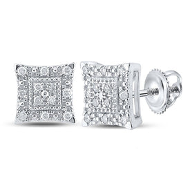 Splendid Jewellery 10kt White Gold Womens Round Diamond Square Earrings 1/8 Cttw: A Captivating Masterpiece Top view from the 10Kt White Gold Womens Round Diamond Square Earrings 1 8 Cttwpin289418 collection by Splendid Jewellery
