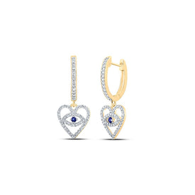 10kt Yellow Gold Heartbeat of Romance Earrings product  Top View from Splendid Jewellery