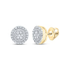 Dazzling Constellation Diamond Cluster Earrings product  Top View from Splendid Jewellery