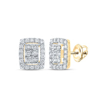 Load image into Gallery viewer, Dazzling Cluster Brilliance Earrings product  Top View from Splendid Jewellery