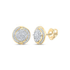 Captivating Clustered Brilliance Earrings product  Top View from Splendid Jewellery