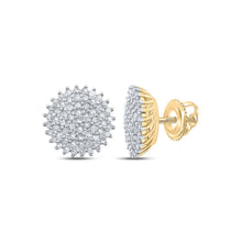 Load image into Gallery viewer, Captivating Cluster Brilliance Earrings product  Top View from Splendid Jewellery