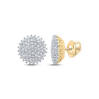 Captivating Cluster Brilliance Earrings product  Top View from Splendid Jewellery