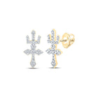 Crown of Faith Diamond Earrings product  Top View from Splendid Jewellery