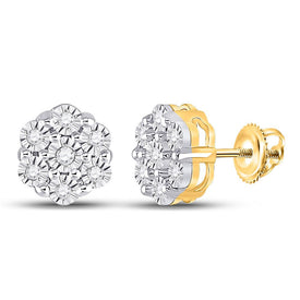 Captivating Floral Brilliance Earrings product  Top View from Splendid Jewellery