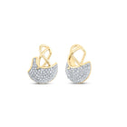 10kt Yellow Gold Football Helmet Diamond Earrings: A Touch of Sporty Elegance product  Top View from Splendid Jewellery