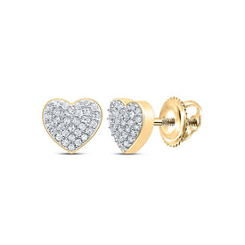 Heart's Brilliance Diamond Earrings product  Top View from Splendid Jewellery
