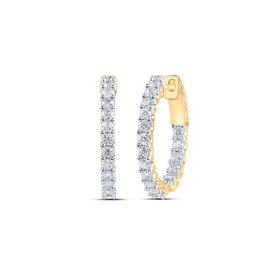 Dazzling Diamond Delight Hoop Earrings product  Top View from Splendid Jewellery