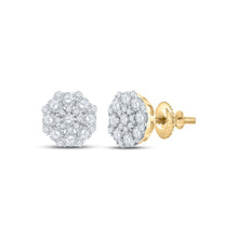 Load image into Gallery viewer, Captivating Cluster Brilliance Earrings product  Top View from Splendid Jewellery
