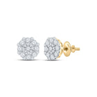 Captivating Cluster Brilliance Earrings product  Top View from Splendid Jewellery