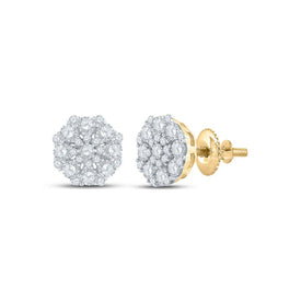 Captivating Cluster Brilliance Earrings product  Top View from Splendid Jewellery