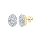 Captivating Cluster Brilliance Earrings product  Top View from Splendid Jewellery