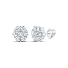 Enchanting Blooming Brilliance Diamond Earrings - Top View