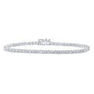 Elegant 10kt White Gold Diamond Tennis Bracelet - 3 Cttw - Splendid Jewellery