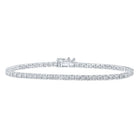 Elegant 10kt White Gold Diamond Tennis Bracelet - 3 Cttw - Splendid Jewellery