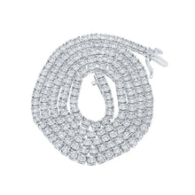 Load image into Gallery viewer, Elegant 10kt White Gold Men's Round Diamond Link Chain Necklace - 4 - 1/5 Cttw - Splendid Jewellery