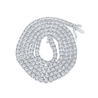 Elegant 10kt White Gold Men's Round Diamond Link Chain Necklace - 4 - 1/5 Cttw - Splendid Jewellery