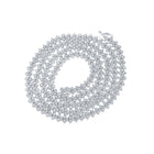 Elegant 10kt White Gold Round Diamond Link Chain Necklace for Men - 8 Cttw - Splendid Jewellery