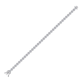 Elegant 14kt White Gold Round Diamond Tennis Bracelet - 2 Carat Total Weight - Splendid Jewellery