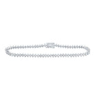 Elegant 14kt White Gold Round Diamond Tennis Bracelet - 3 - 1/4 Cttw - Splendid Jewellery