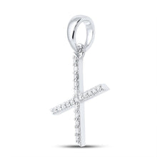 Load image into Gallery viewer, Elegant Brilliance: 10kt White Gold Diamond Initial Pendant - Splendid Jewellery
