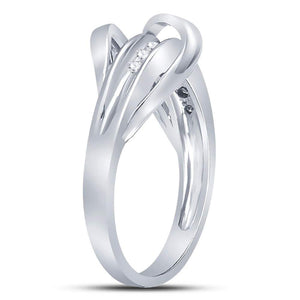 Elegant Diamond Crossover Strand Band Ring - Splendid Jewellery