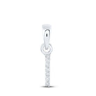Elegant Diamond Initial & Letter Pendant in 10kt White Gold - Splendid Jewellery