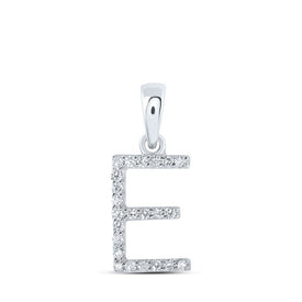 Elegant Diamond Initial Necklace in 10kt White Gold - Splendid Jewellery