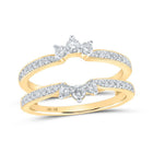 Elegant Embrace 10kt Yellow Gold Diamond Wrap Enhancer Wedding Band - Splendid Jewellery