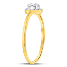 Load image into Gallery viewer, Elegant Golden Glow Diamond Stackable Band Ring Side View from Splendid Jewellery