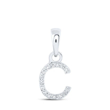 Load image into Gallery viewer, Elegant White Gold Diamond Initial Pendant - Personalized Letter Necklace - Splendid Jewellery