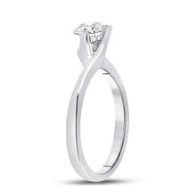 Load image into Gallery viewer, Elegant White Gold Round Diamond Solitaire Bridal Ring - Splendid Jewellery