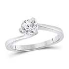 Elegant White Gold Round Diamond Solitaire Bridal Ring - Splendid Jewellery