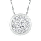 Enchanted Brilliance Diamond Cluster Pendant - Splendid Jewellery