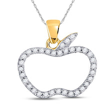 Load image into Gallery viewer, Enchanted Rose Gold Diamond Apple Pendant - Splendid Jewellery