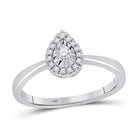 Enchanted Teardrop Halo Promise Ring - Splendid Jewellery
