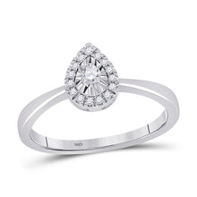 Load image into Gallery viewer, Enchanted Teardrop Halo Promise Ring - Splendid Jewellery