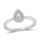Enchanted Teardrop Halo Promise Ring - Splendid Jewellery