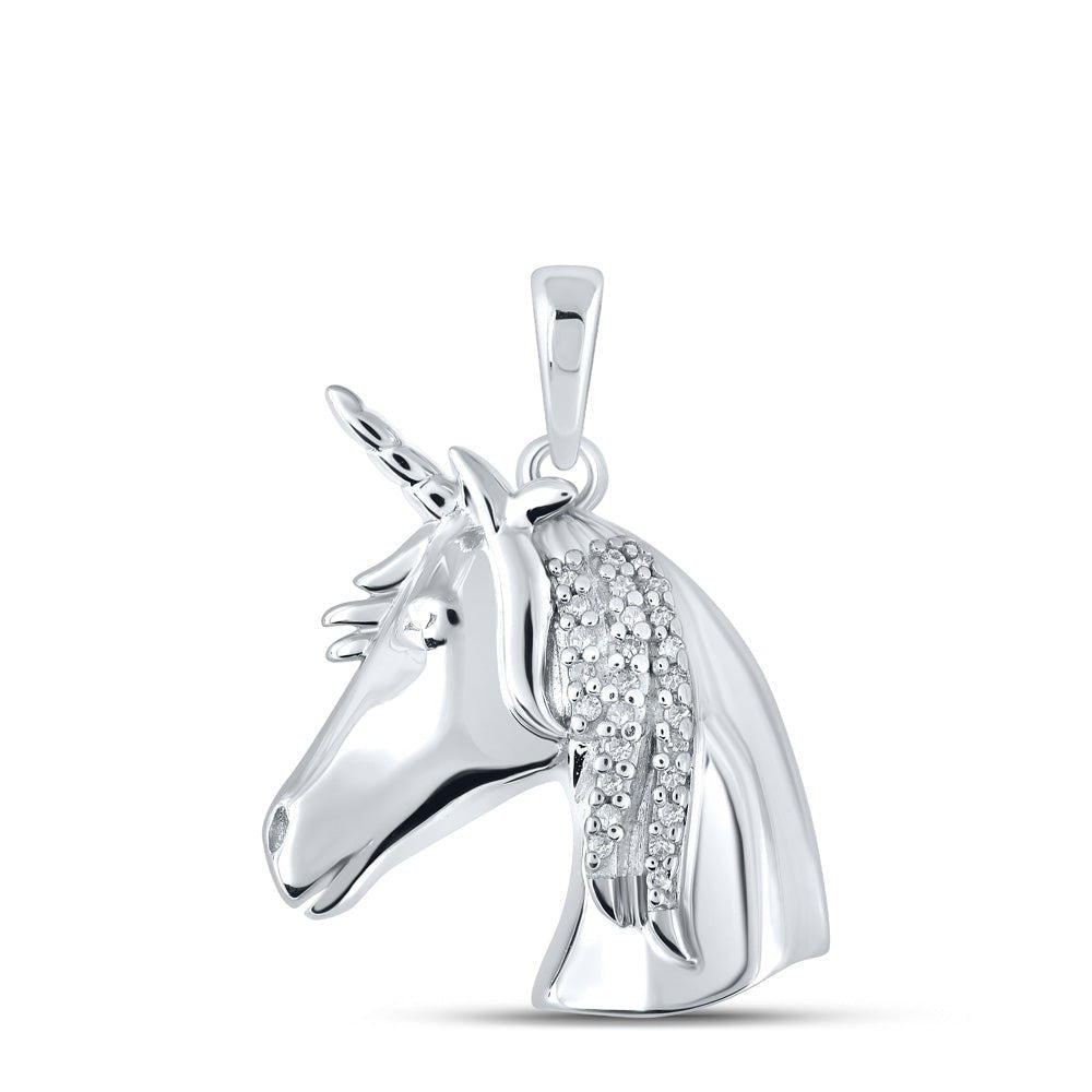 Enchanted Unicorn Diamond Pendant - Splendid Jewellery