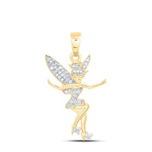 Load image into Gallery viewer, Enchanted Wings Diamond Pendant product  Top View from Splendid Jewellery
