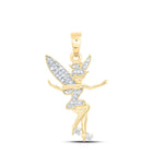 Enchanted Wings Diamond Pendant product  Top View from Splendid Jewellery