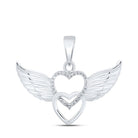 Enchanted Wings of Love Diamond Pendant - Splendid Jewellery