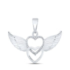 Enchanted Wings of Love Diamond Pendant - Splendid Jewellery