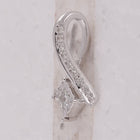 Enchanting Black Diamond Heart Pendant in 10kt White Gold - Splendid Jewellery