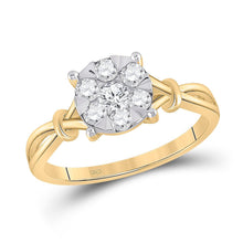 Load image into Gallery viewer, Enchanting Blossom Diamond Cluster Ring product  Top View from Splendid Jewellery