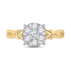 Enchanting Blossom Diamond Cluster Ring product Top View from Splendid Jewellery