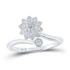 Enchanting Blossom Diamond Cluster Ring - Splendid Jewellery