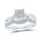 Enchanting Blossom Diamond Wedding Ring Band Set - Splendid Jewellery