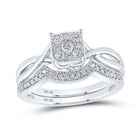 Enchanting Blossom Diamond Wedding Ring Band Set - Splendid Jewellery