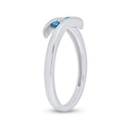Enchanting Blue Majesty Diamond Ring Side View from Splendid Jewellery